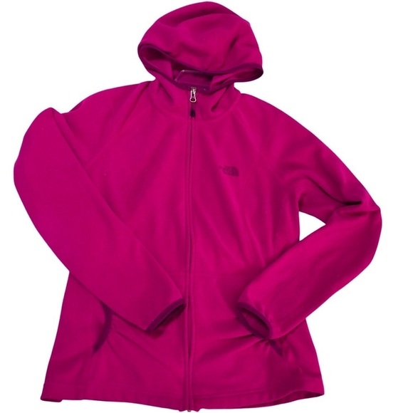 The North Face Jackets & Blazers - The North Face Polartec Fleece Hooded Zip Majenta Pink/Purple Jacket size M